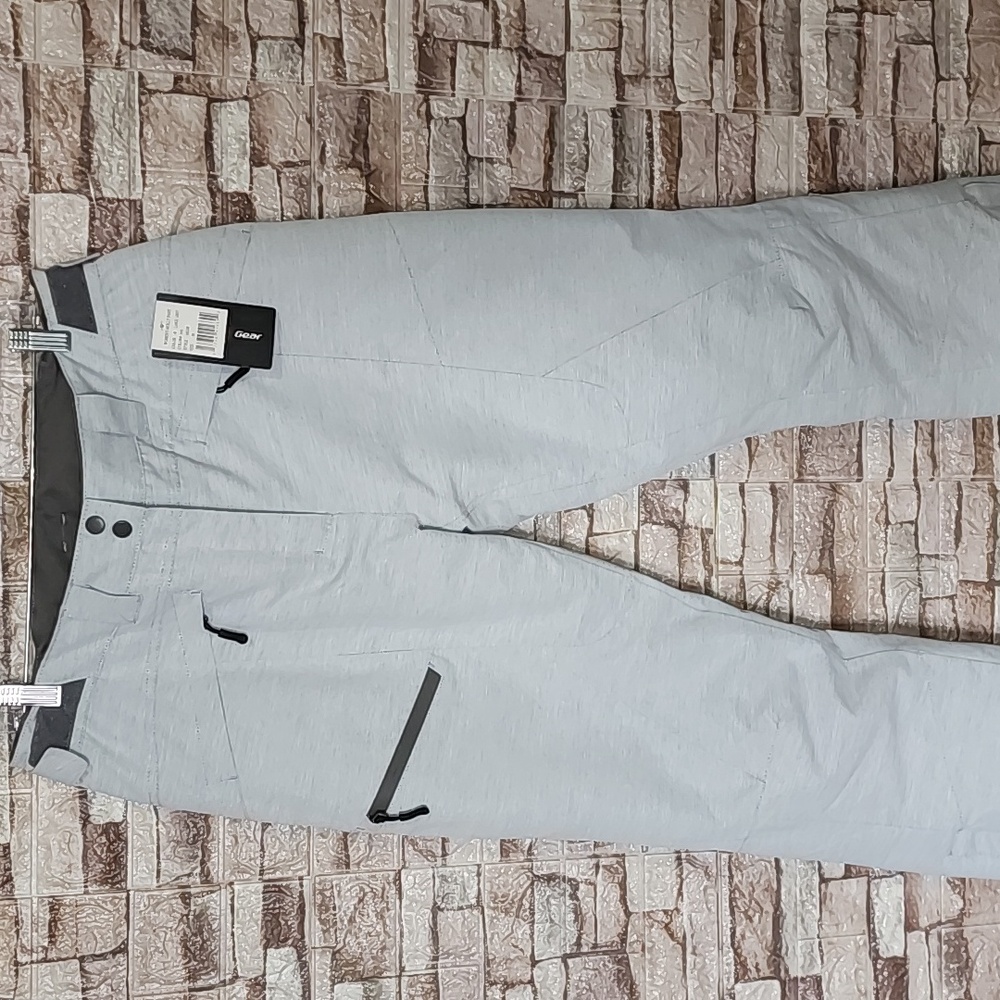 Outdoor Gear Brand New Gray Snow Pants with Black Accents